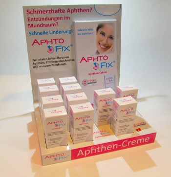 AphtoFix Aphten-Creme, Einzel-Tube mit 10 g oder im Theken-Display mit 11 Tuben