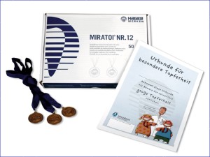 Miratoi Nr. 12, Medaillen-Set, Kunststoff, 50 Stück
