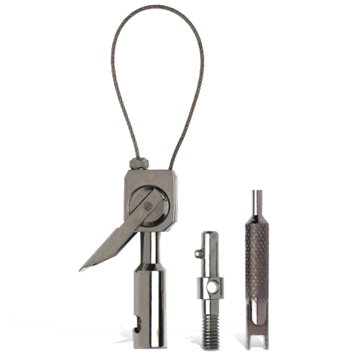 KKD Single Loop Tip, Set mit Single Loop Tip, Adapter, Schlüssel und Ersatzseil