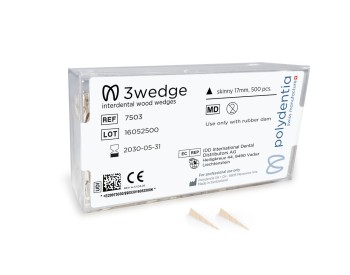 3wedge Interdentalkeile aus Holz Small, Skinny, Large, Jumbo, je 1 Packung