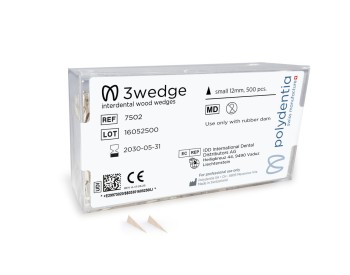 3wedge Interdentalkeile aus Holz Small, Skinny, Large, Jumbo, je 1 Packung