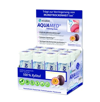 Aquamed Chewing Gum, Mundpflegekaugummi, 30 g oder Display mit 12 x 30 g