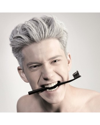 Curaprox Black is White, Zahnpasta und Bürste,