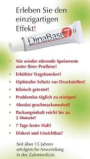 DinaBase 7, Haftgel für Zahnprothesen, weichbleibender Haftunterfütterer, 20 g Tube, 1 Stück
