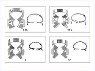 Fit Kofferdam Molarenklammern mit Flügel, je 1 Stück