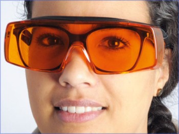 H&W Schutzbrille Super Fit UV OTG, Überbrille für Polymerisationslampen
