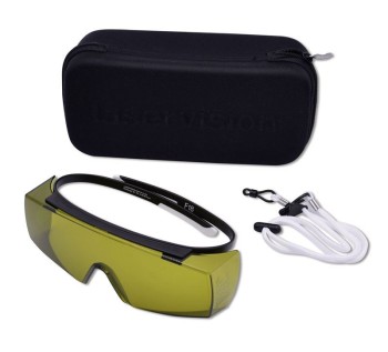 Hager iSpec Laserschutzbrille, Überbrille für Brillenträger, gelb, 1 Stück