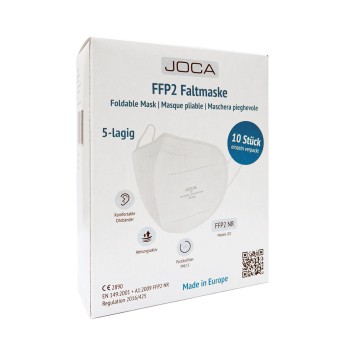 JOCA FFP2 NR Maske JD1, weiß oder schwarz, je 10 Stück