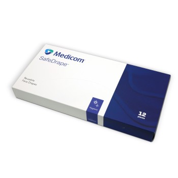 SafeDrape Gesichtsabdecktücher, waschbar, verschiedene Farben, je 12 Stück