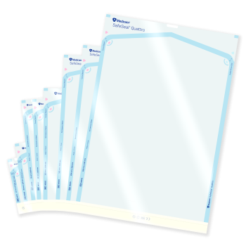 SafeSeal Sterilisationsbeutel Quattro, selbstklebend, flach, je 200 Stück