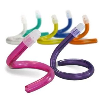 Medicom Speichelsauger mit abnehmbarer Kappe, 15 cm lang, verschiedene Farben, je 100 Stück