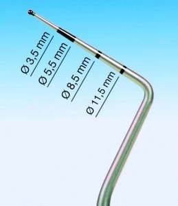 WHO-Sonde / PA-Sonde / Parodontal-Sonde zur Bestimmung des Parodontal Screening Index, 1 Stück