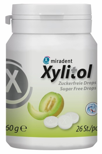 Xylitol Drops, zuckerfreie Zahnpflegebonbons, 3 Geschmacksrichtungen, je 1 Dose