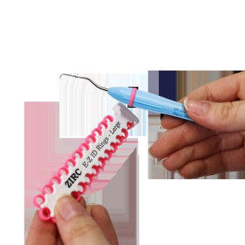 Zirc E-Z ID Markierungsringe, verschiedene Sortimente, je 8 Spender mit je 25 Stück