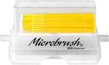 Microbrush Spender sion, gratis mit 50 Applikatoren (gelb / fein), 1 Stück