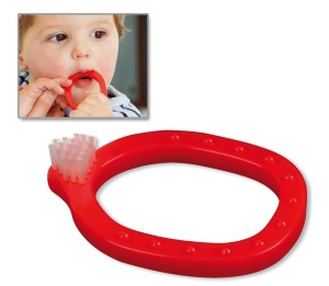Infant-O-Brush Lernzahnbürste, gelb oder rot, je 1 Stück