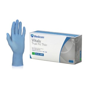 Medicom VITALS Nitrilhandschuhe, blau, Größe XS - XL, je 100 Stück