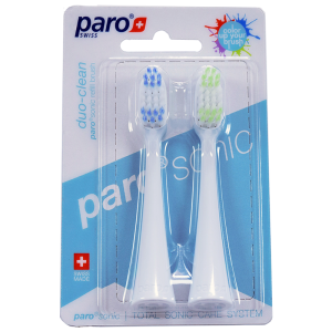 paro Ersatzbürstenköpfe 762, sonic duo-clean, 2 Stück