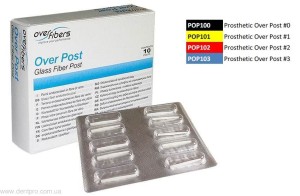Prosthetic Over Post Stifte, Set und Refills, 10 Stück je Größe