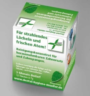 Reinigungskonzentrat für Prothesen und Zahnspangen, 1 Packung