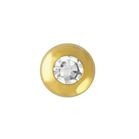 TW 26 / TW26 Twizzler, Kreis mit Diamant 0,01 ct, 22 kt. Gold oder 18 kt. Weißgold, 1 Stück