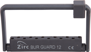 Zirc 12-Loch Steri Bur Guard, grau, (Chirurgie) für 12 Instrumente, 1 Stück