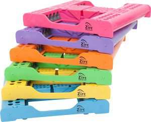 Zirc E-Z Jett Kassette, groß, für 10 Instrumente, je 1 Stück