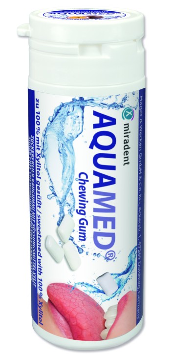 Aquamed Chewing Gum, Mundpflegekaugummi, 30 g oder Display mit 12 x 30 g