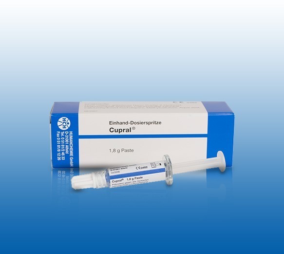 Cupral Dosierspritze mit 1,7 g Paste + 5 Kanülen