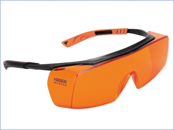 H&W Schutzbrille Super Fit UV OTG, Überbrille für Polymerisationslampen