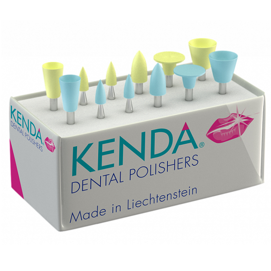 Kenda Composite Microfill Polierer, gelb / blau, je 100 Stück