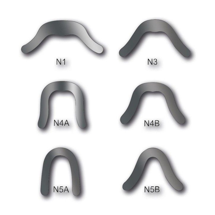 Dentatus Matrizenband Nyström, N1, N3, N4A, N4B, N5A, N5B, je 12 Stück