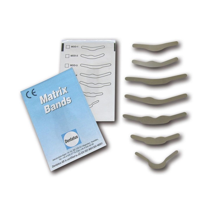 Dentatus Matrizenband ultradünn, 1RF, 2RF, 3RF, 4RF, 5RF, 6RF, / 0,040 mm, je 12 Stück