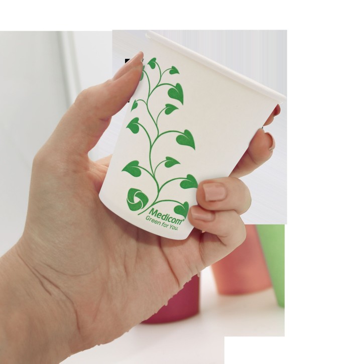 Mundspülbecher, Papier, biologisch abbaubar, 180 ml. 1.000 Stück