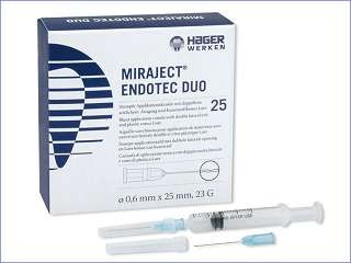 Miraject Endotec Duo, Kanüle, je 25 Stück