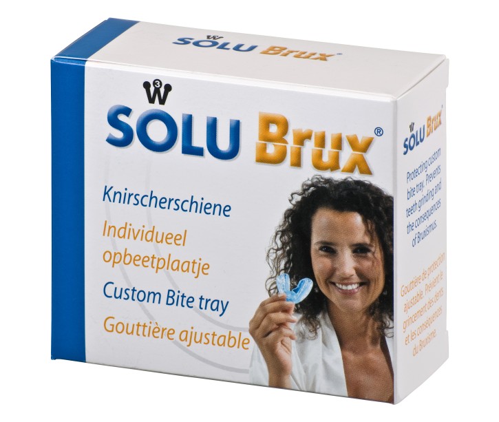 SoluBrux Knirscherschienen transparent, gegen Zähneknirschen / Bruxismus, 1 Stück