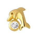 TW 30 / TW30 Twizzler, Delfin mit Diamant, 22 kt. Gold oder 18 kt. Weißgold, 1 Stück