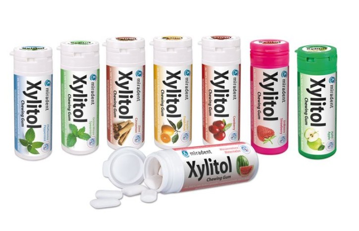 Xylitol Chewing Gum, zuckerfreier Kaugummi, verschiedene Sorten, je Dose 30 Stück
