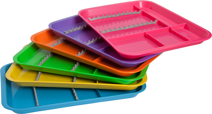 Zirc B-Lok Tray, mit Einteilung, je 1 Stück