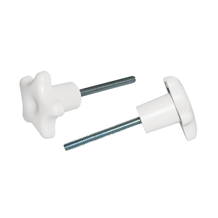 Zirc E-Z Access Shelf Schrauben für Anbautray in 2 Längen, je 2 Stück