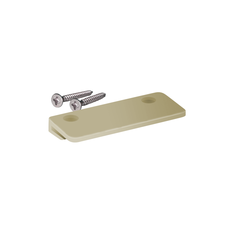 Zirc Handi Hopper Klemme für Abfallbehälter, beige oder grau, je 1 Stück