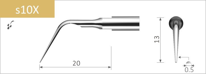 Xpedent Scaling, Ultraschallspitze, SATELEC-kompatibel, 1 Stück
