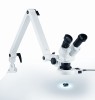Auflicht-Stereo-Mikroskop mit LED-Auflicht-Ringleuchte und Federgelenkarm, 1 Stück