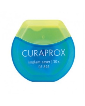 Curaprox DF 846 Implant Saver, Microfaser-Floss, 30 Stück