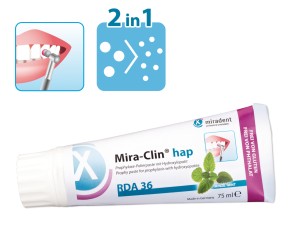 Mira-Clin hap, Polierpaste mit Hydroxylapatit, 75 ml