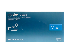 Nitrylex CLASSIC, Nitril Handschuhe, blau, Größe M, 100 Stück