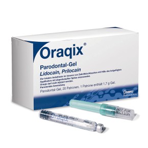 Oraqix Parodontal-Gel, 20 x 1,7 g Gel-Patronen