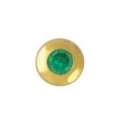 TW 55 / TW55 Twizzler, Kreis mit Achat, grün, 22 kt. Gold oder 18 kt. Weißgold, 1 Stück