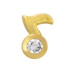 TW 57 / TW57 Twizzler, Note mit Diamant 0,01 ct., 22 kt. Gold oder 18 kt. Weißgold, 1 Stück