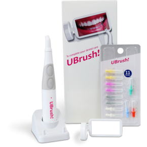 UBrush Set, elektrische Interdentalbürste mit Bürsten-Sortiment